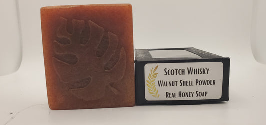 Scotch Whisky - Hand Poured Exfoliating Honey Soap