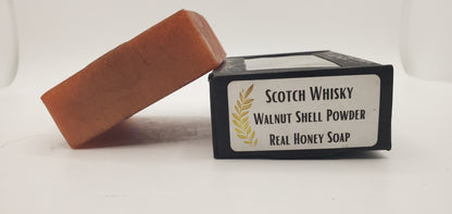 Scotch Whisky - Hand Poured Exfoliating Honey Soap