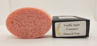 Vanilla Apple Cinnamon - Hand Poured Holiday Oatmeal Soap
