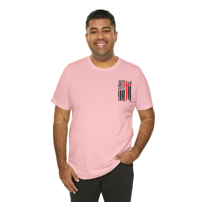 USA Flag (Valor Respect) - Jersey Short Sleeve Tee