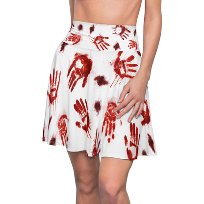 Halloween - Bloody Hands Skirt - White