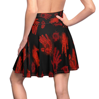 Halloween - Bloody Hands Skirt - Black