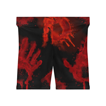 Halloween - Bloody Hands - Biker Shorts