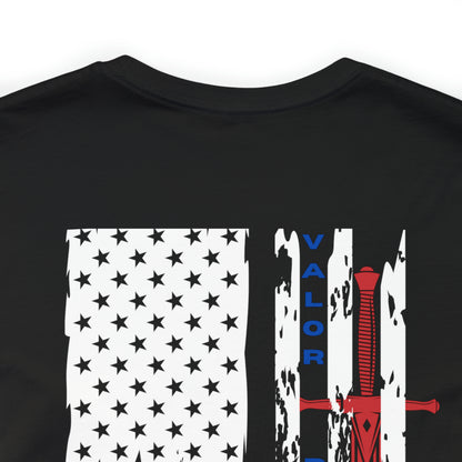 USA Flag (Valor Respect) - Jersey Short Sleeve Tee