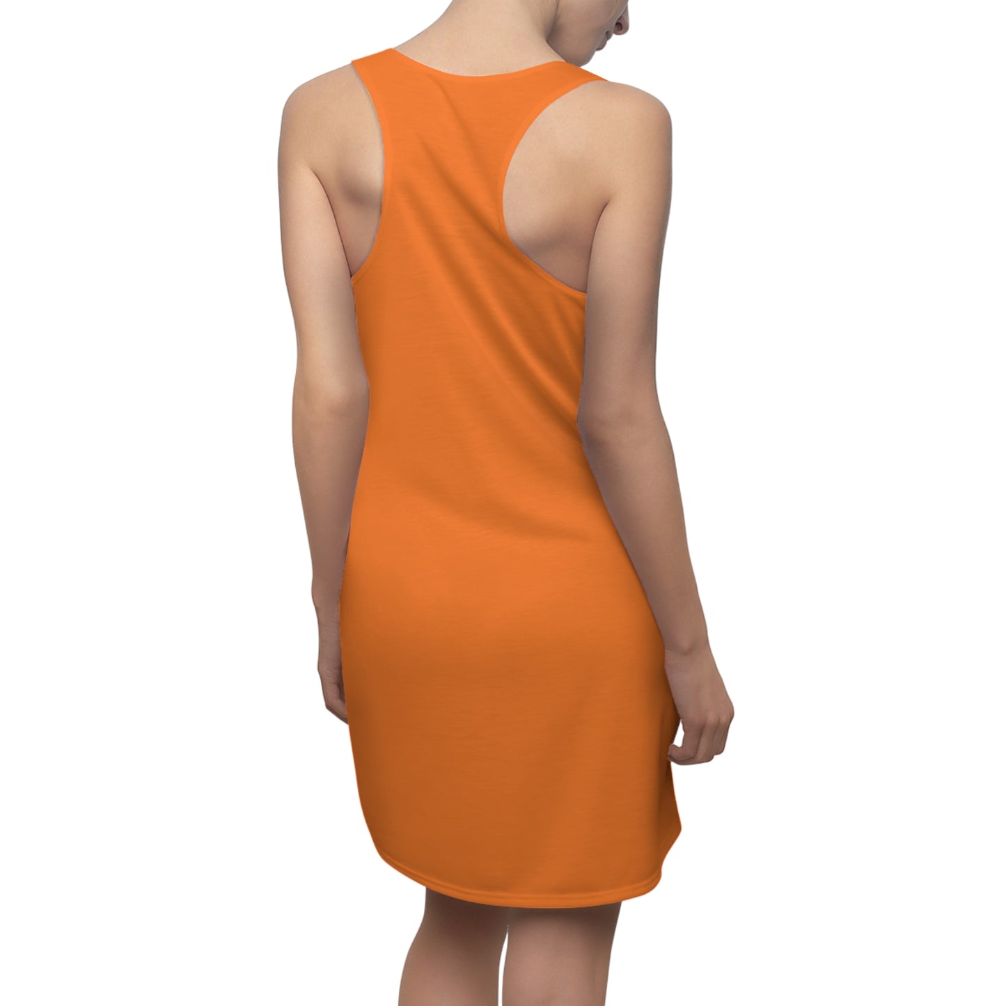 Beach Wear Cut & Sew Racerback Dress (Orange)
