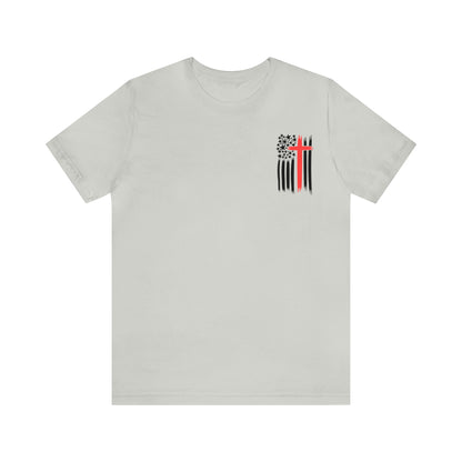 USA Flag (Valor Respect) - Jersey Short Sleeve Tee