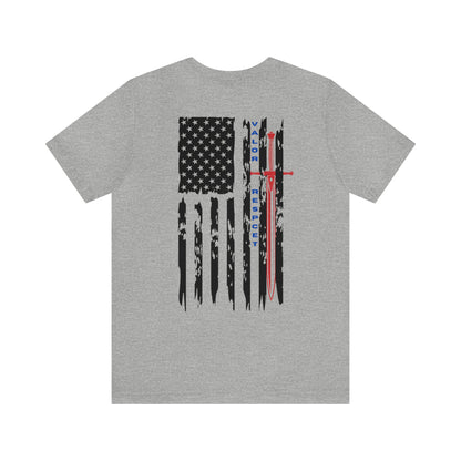 USA Flag (Valor Respect) - Jersey Short Sleeve Tee