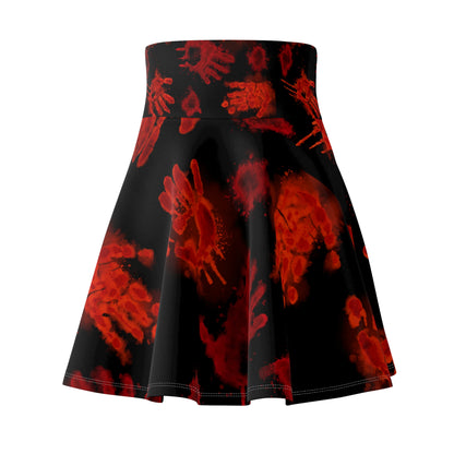 Halloween - Bloody Hands Skirt - Black