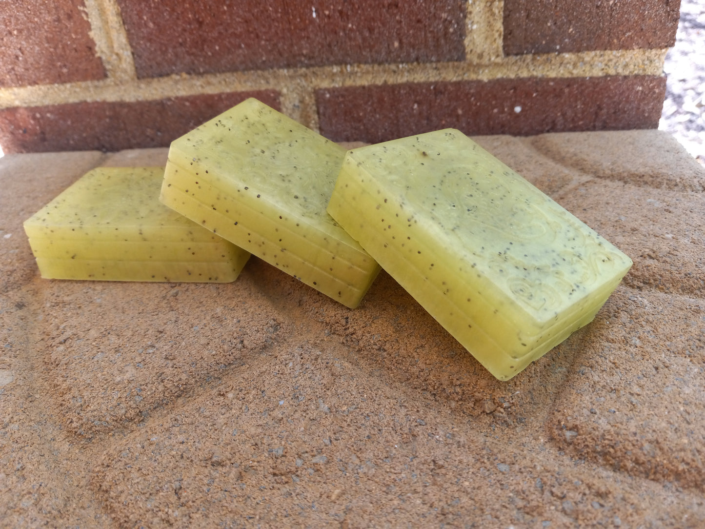 Honeysuckle - Hand Poured Exfoliating Olive Oil / Hemp Seed Oil Soap