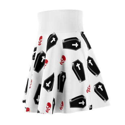 Coffin and Red Skulls Skirt