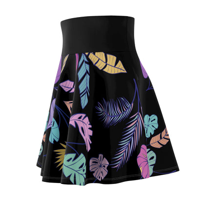 Uniquely Printed Leaves design 04 - Black
