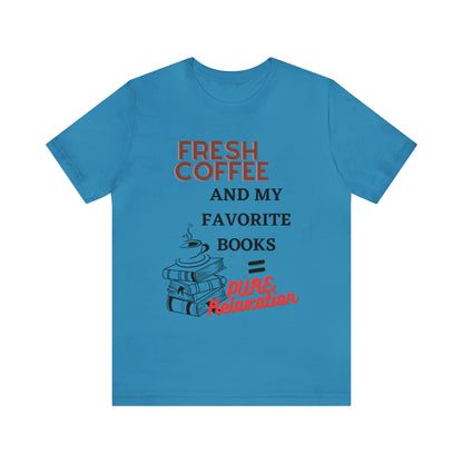 Coffee and Books - Unisex Jersey Short Sleeve Tee