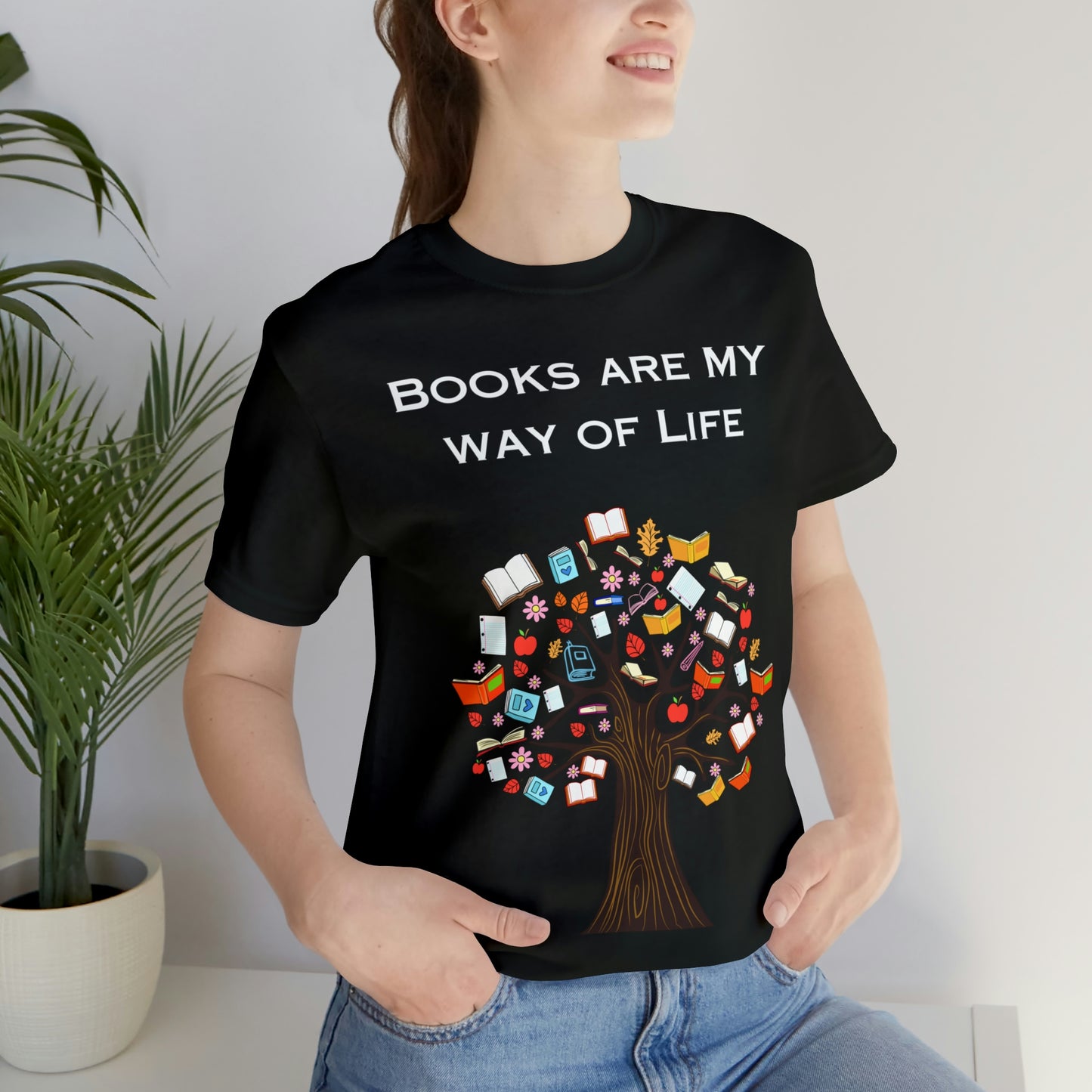 Book Tree - Unisex Jersey Short Sleeve Tee