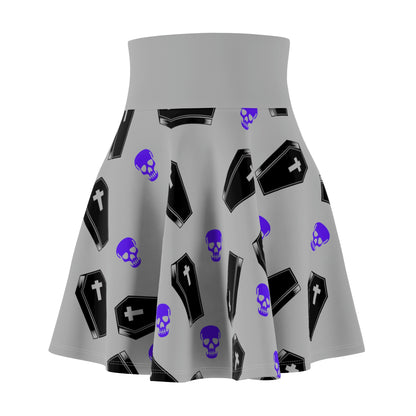 Coffin and Purple Skull Skirt