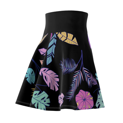 Uniquely Printed Leaves design 04 - Black