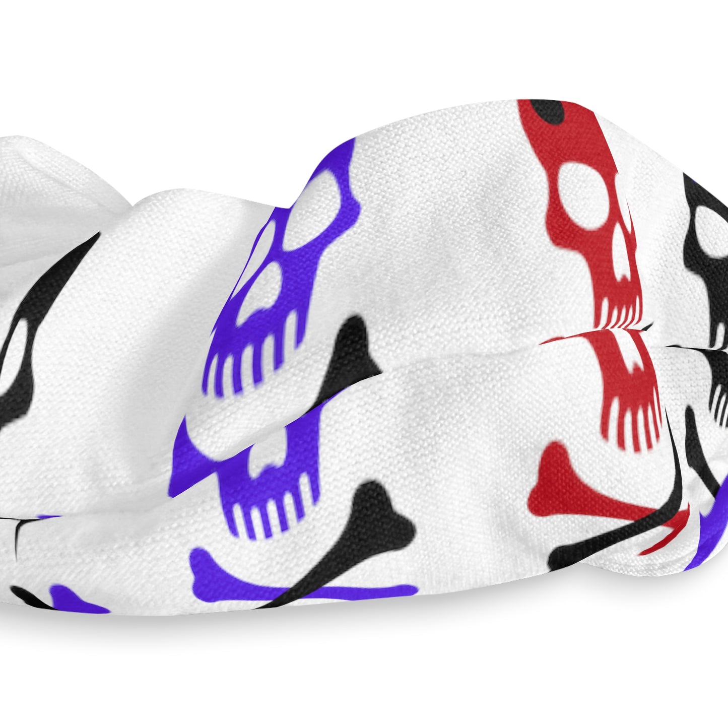 Red, Black, Purple Skull and bones - Scrunchie