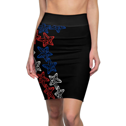 Red White and Blue - Pencil Skirt