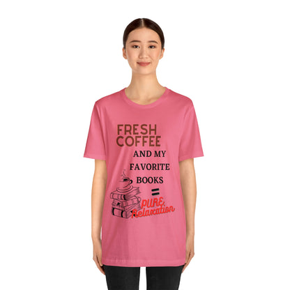 Coffee and Books - Unisex Jersey Short Sleeve Tee
